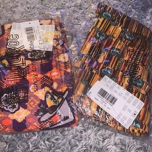 2- Halloween Goblins Witches Frankenstein Leggings Halloween